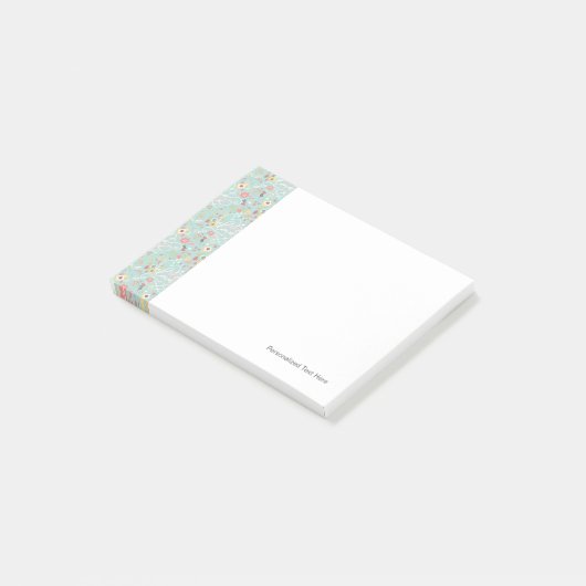 Modernes helles romantisches Muster Post-it Klebezettel (angewinkelt)