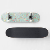 Modernes helles romantisches Muster Skateboard (Horizontal)