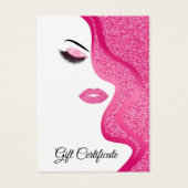 Modernes helles Rosa mit Glitzer-Effekt (Vorderseite)