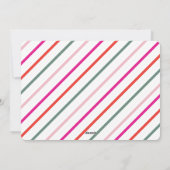 Modernes helles, sonniges Foto Feiertagskarte (Rückseite)