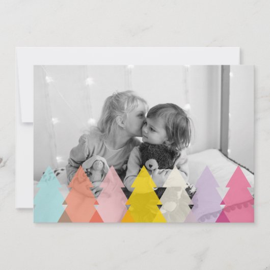 Modernes, helles Weihnachtsbaum-Foto (Vorderseite)