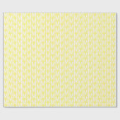 Modernes hellgelbes, benutzerdefiniertes Monogramm Geschenkpapier (Flach)
