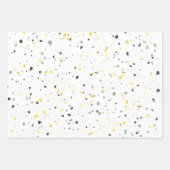 Modernes hellgelbes Terrazzo-Muster Geschenkpapier Set (Vorderseite 3)