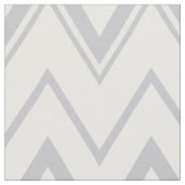 Modernes, hellgraues und weißes Zickzack Muster Stoff (Nahaufnahme)