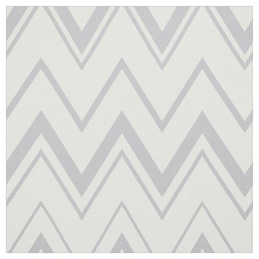Modernes, hellgraues und weißes Zickzack Muster Stoff (Muster)