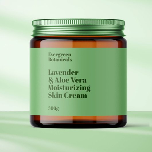 Modernes, hellgrünes, wasserdichtes Etikett für Ko