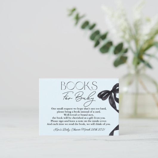 Modernes Hello Baby Black Books Books for Baby Sma Begleitkarte (Stehend Vorderseite)