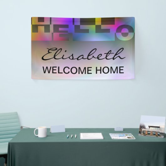 Modernes HELLO Banner + Ihr Backgr. Ideen (Messeveranstaltung)