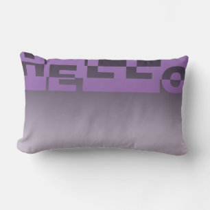 Modernes HELLO Banner + Ihr Backgr. Ideen Lendenkissen