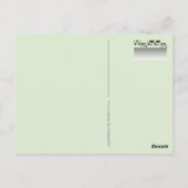 Modernes HELLO Banner + Ihr Backgr. Ideen Postkarte (Rückseite)