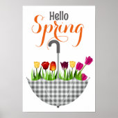 Modernes HELLO-SPRING-Angebot Poster (Vorne)