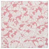 Modernes hellrosa Girly Blumen-mit Blumenmuster Stoff (Muster)