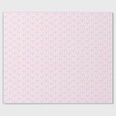 Modernes, hellrosa, kundenspezifisches Monogramm Geschenkpapier (Flach)