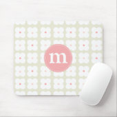 Modernes hellrosa u. graues niedliches mousepad (Mit Mouse)