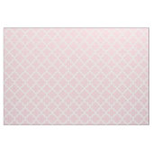 Modernes, hellrosa und weißes Quatrefolienmuster Stoff (Fat Quarter (45,7 x 55,9 cm))