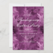 Modernes Herbst lässt Erntedank Cocktail Party Einladung (Vorderseite)