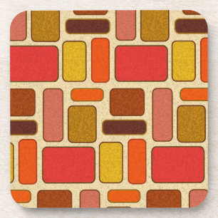 Modernes Herbstfarbmuster Getränkeuntersetzer