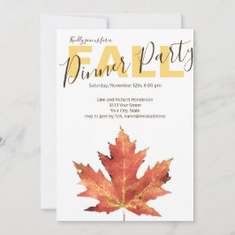 Modernes Herbstfest Party Einladung