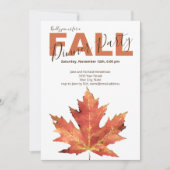 Modernes Herbstfest Party Einladung (Vorderseite)