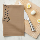 Modernes Herbstleaves Küchentuch (Viertel Falte)