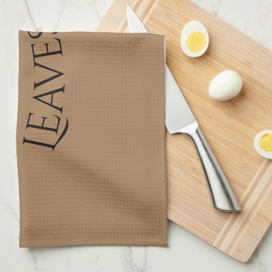 Modernes Herbstleaves Küchentuch (Viertel Falte)