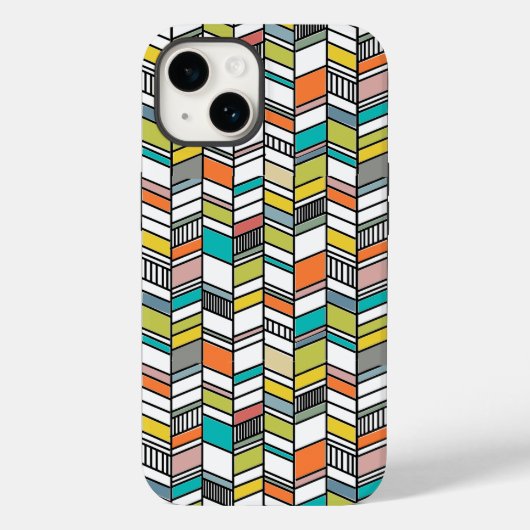 Modernes Herringbone aus dem Mittelalter Case-Mate iPhone Hülle (Rückseite)