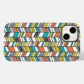 Modernes Herringbone aus dem Mittelalter Case-Mate iPhone Hülle (Rückseite (Horizontal))