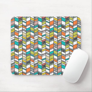 Modernes Herringbone aus dem Mittelalter Mousepad