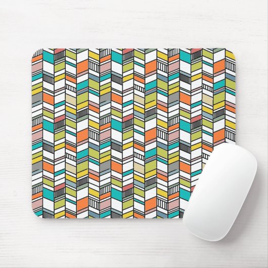Modernes Herringbone aus dem Mittelalter Mousepad (Mit Mouse)