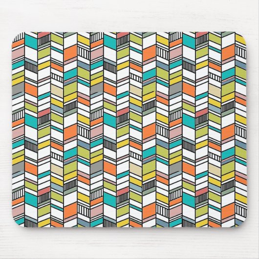 Modernes Herringbone aus dem Mittelalter Mousepad (Vorne)