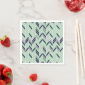 Modernes Herringbone-Zickzack geometrisches Muster Serviette (Beispiel)