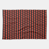 Modernes Herz aus polygonalem Kristall Geschirrtuch (Horizontal)