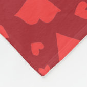 Modernes Herz Confetti Personalisiert Fleecedecke (Ecke)