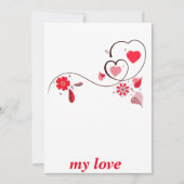 modernes Herz, Feiertagskarte (Vorderseite)