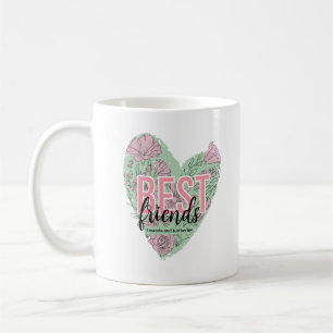 Modernes Herz für Flora Kaffeetasse