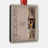 Modernes Herz-Graduat-Foto Ornament Aus Metall (Rechts)