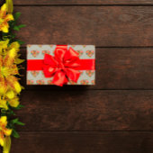 Modernes Herz-Graumuster Geschenkpapier