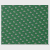 Modernes Herz-Grün-Verpackungspapier Geschenkpapier (Flach)