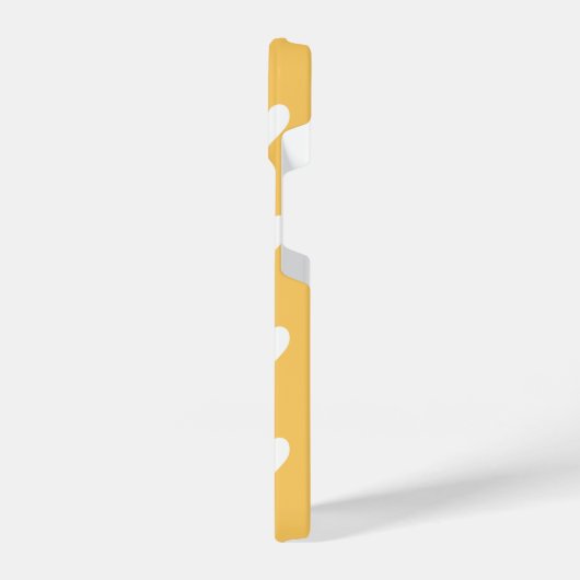 Modernes Herz-Muster iPhone Hülle (Linke Seite)