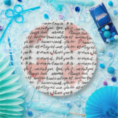 Modernes Herz Muster mit Schrift Hintergrund (19) Pappteller (Party)