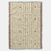 Modernes Herz Muster mit Schrift Hintergrund (4) Decke (Vorderseite Vertikal)