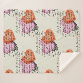 Modernes Herz Muster mit Skript-Hintergrund (12) Sherpadecke (Vorderseite (Horizontal))