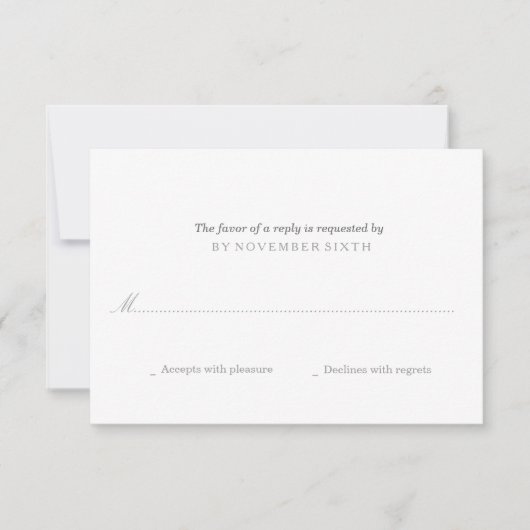 Modernes Herz + Pfeil UAWG | Hochzeit RSVP Karte (Vorderseite)