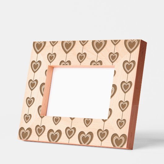 Modernes Herz-String-Muster Geätzte Rahmen (Links)