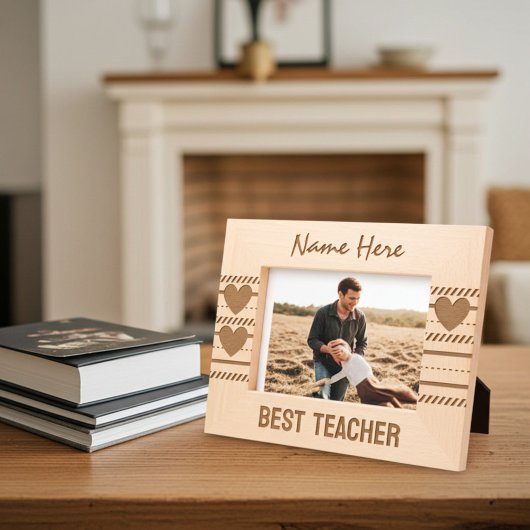 Modernes Herz und Niedliche Linie Kunst, Beste Leh Geätzte Rahmen