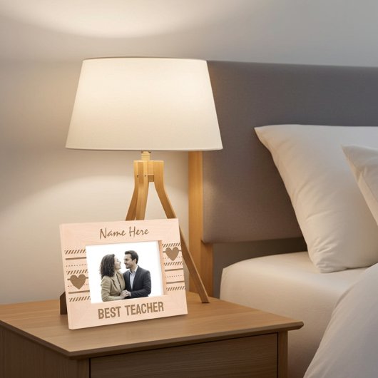 Modernes Herz und Niedliche Linie Kunst, Beste Leh Geätzte Rahmen