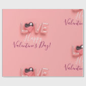 MODERNES HERZ ZUM VALENTINSTAG   GESCHENKPAPIER (Flach)