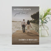 Modernes Herzbuch Nichts Extravagant nur Liebe Elo Einladung (Stehend Vorderseite)