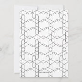 Modernes Hexagon 1 Foto Abschluss Ankündigung (Rückseite)