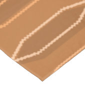 Modernes Hexagon-Kolumnen-Orange des Mitteljahrhun Tischdecke (Schrägansicht)